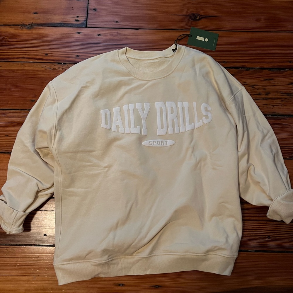 XS/S Daily Drills oversized sport crew